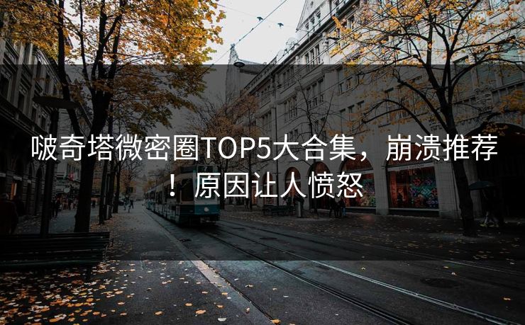 啵奇塔微密圈TOP5大合集，崩溃推荐！原因让人愤怒