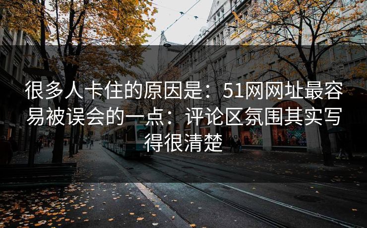 很多人卡住的原因是：51网网址最容易被误会的一点：评论区氛围其实写得很清楚